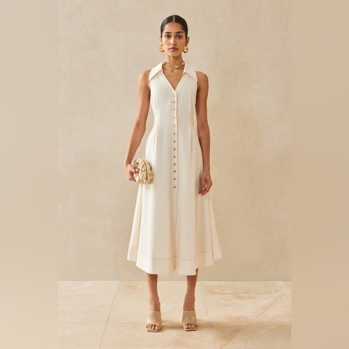 Abito camicia midi twill - abito,