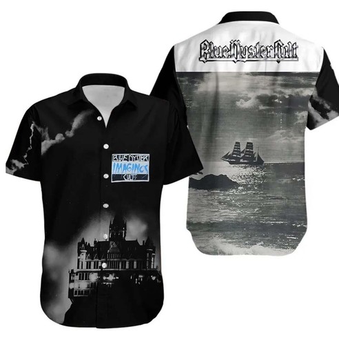 Camicia hawaiana blu - , oyster
