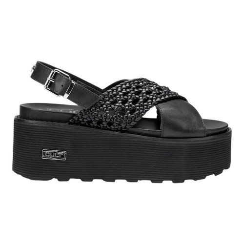 Cult sandalo platform nero con - sandalo,