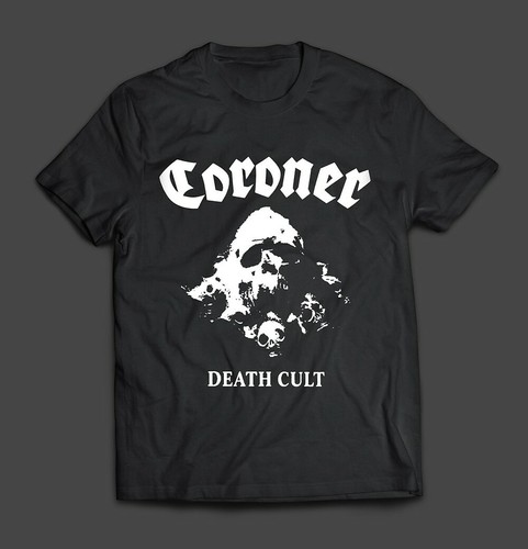 Coroner deathcult t shirt - coroner,